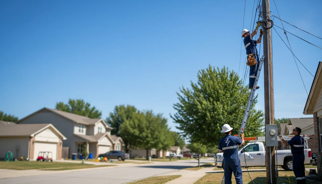 Residential electrician providing installation services in Canyon, MN